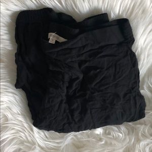 Black casual lightweight pants
